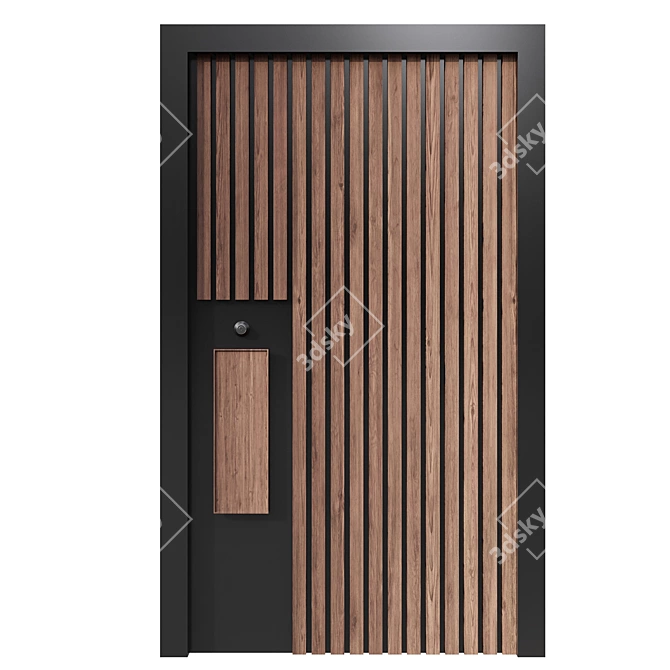 Versatile Entry Door Collection - 6 Designs 3D model image 4