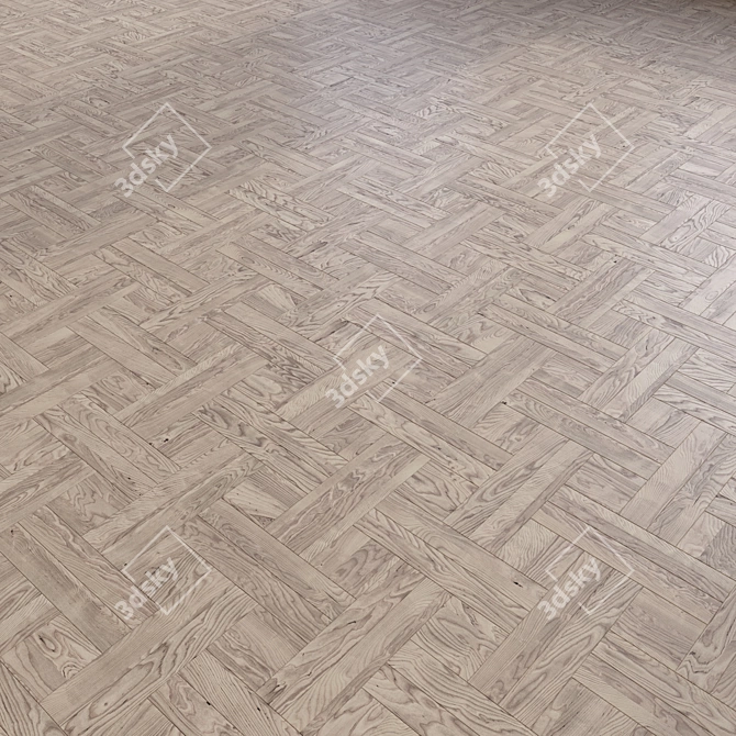 Modular Wood Flooring Model 3D model image 2