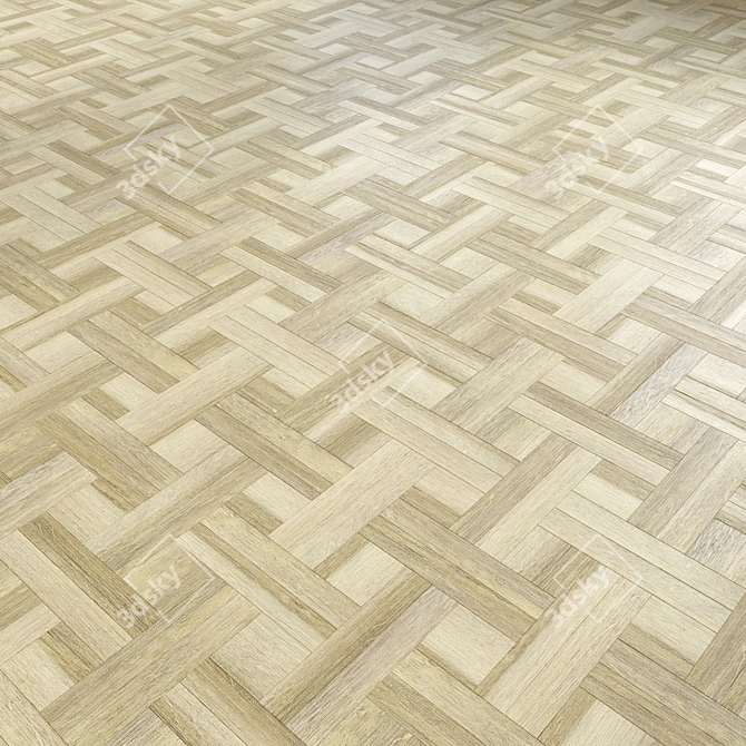 Modular Wood Flooring Model 3D model image 3