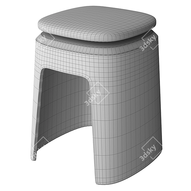 360° Rotating Ergonomic Stool 3D model image 5