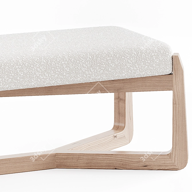 Modern Amna Bench Design 3D model image 2