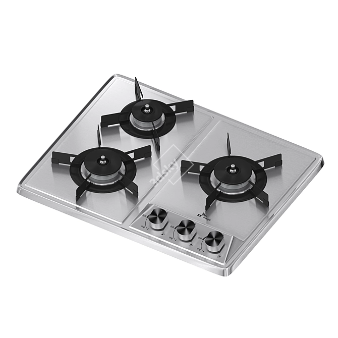 SK Magic Gas Cooktop - Trio 3D model image 1