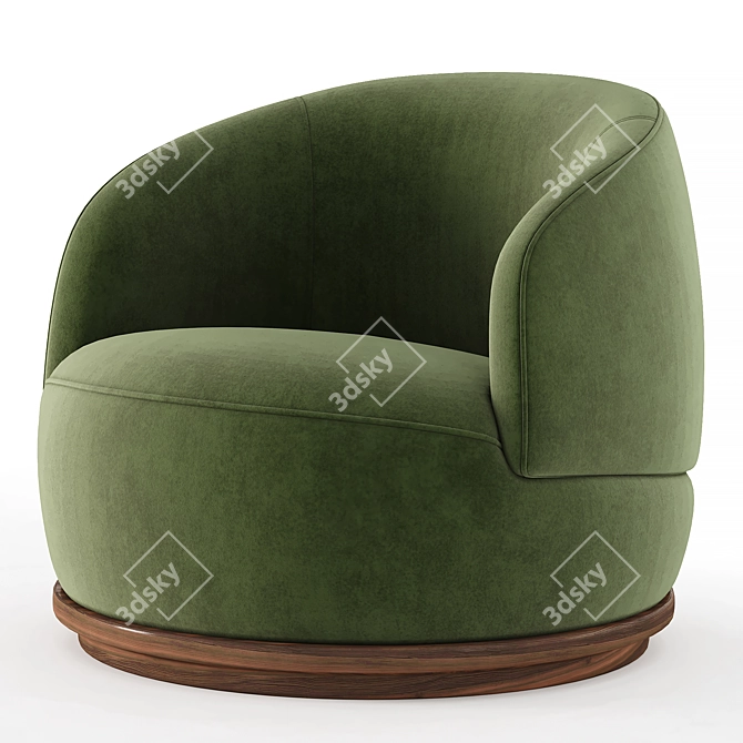 District Eight ORBIT Armchair Max 3Ds Corona 3D model image 2