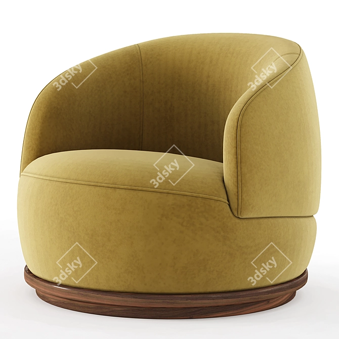 District Eight ORBIT Armchair Max 3Ds Corona 3D model image 3