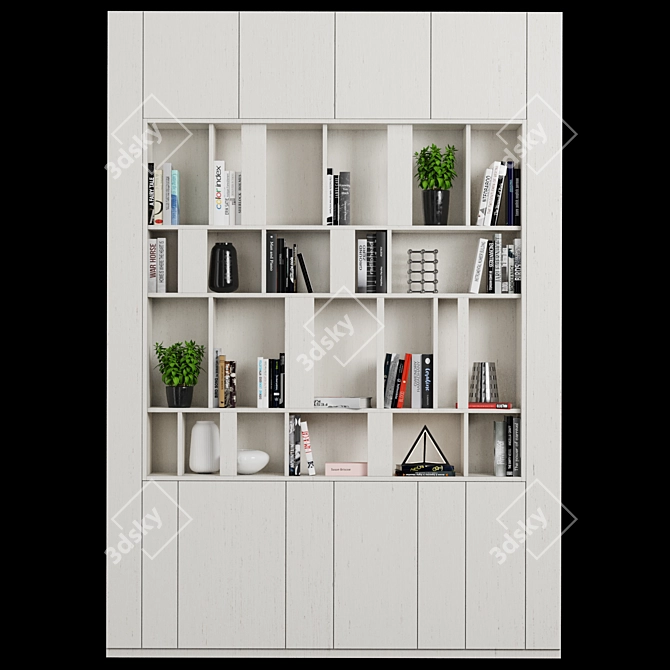 Modular Adjustable Storage Shelving 3D model image 1