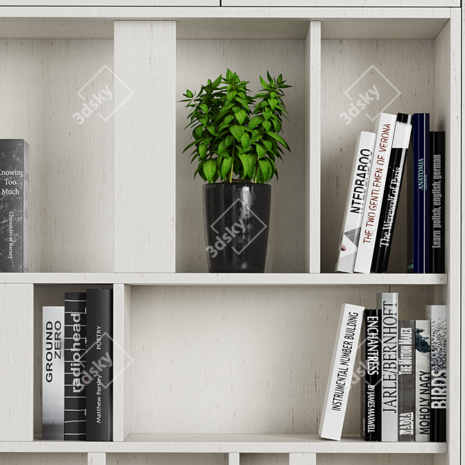 Modular Adjustable Storage Shelving 3D model image 2