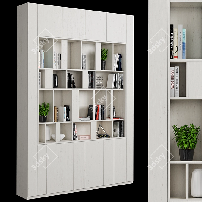 Modular Adjustable Storage Shelving 3D model image 3