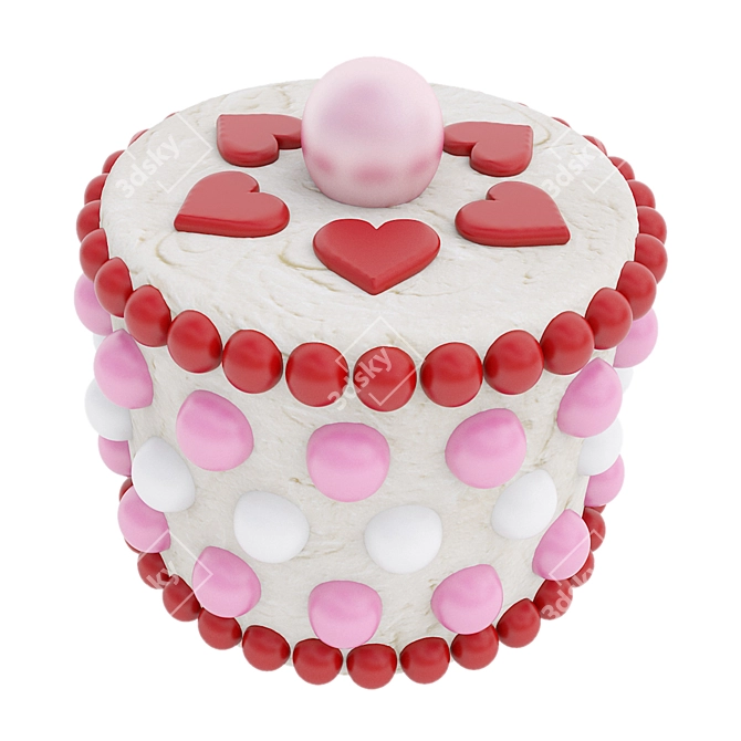 Valentine's Day Sweet Treats Collection 3D model image 3