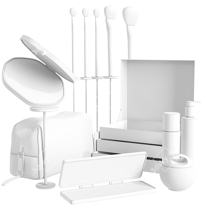 Luxury Cosmetic Set 3D Models 3D model image 2