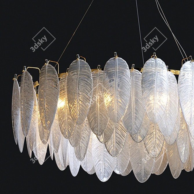 Elegant LORELEY Chandelier D80cm 3D model image 2