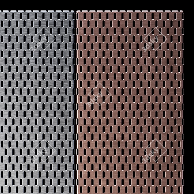 Perforated Metal Panels - Decorative Wall & Ceiling Textures 3D model image 5