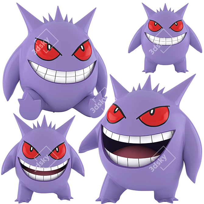 Animated Gengar 3D Model 3D model image 1