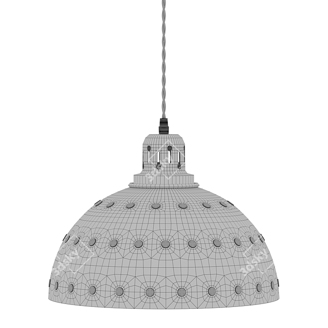 Modern Ceiling Light Fixture Render 3D model image 2