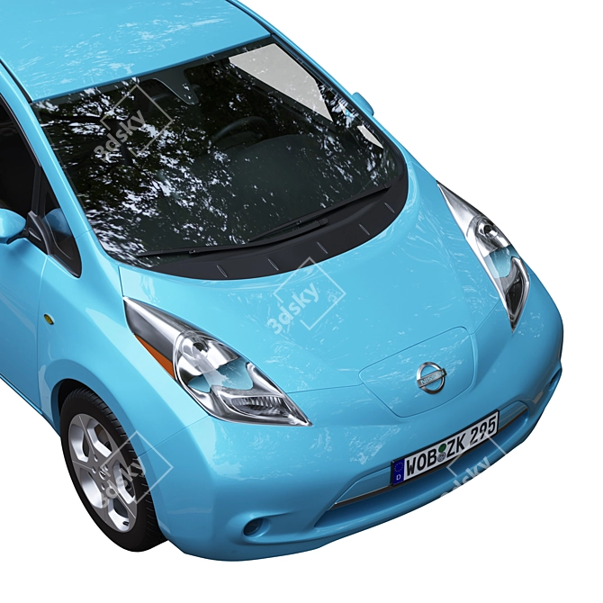 Electric Car Nissan Leaf 2011 3D model image 4