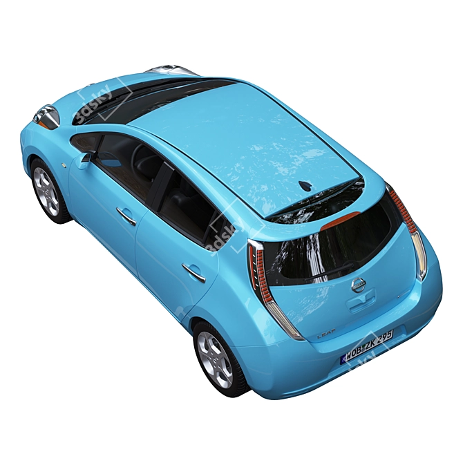 Electric Car Nissan Leaf 2011 3D model image 5