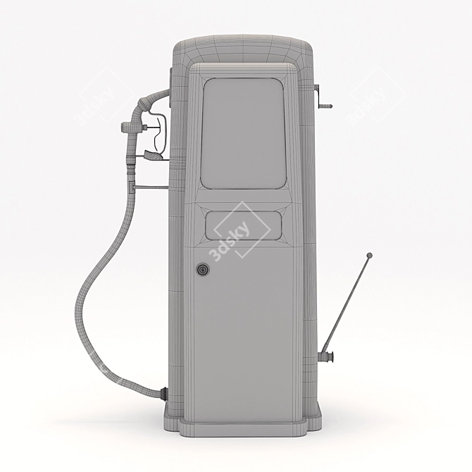 4K Quality Atlantic Gas Pump 3D model image 7