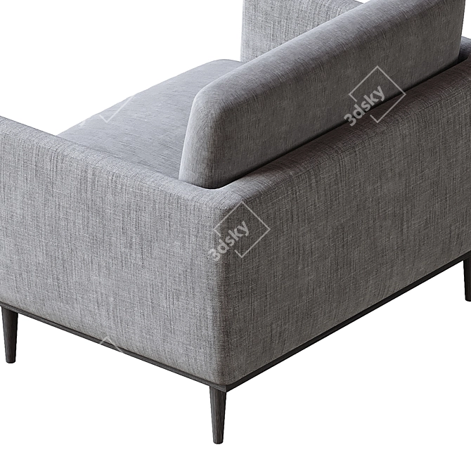 Luxurious Norfolk Love Seat Sofa 3D model image 4