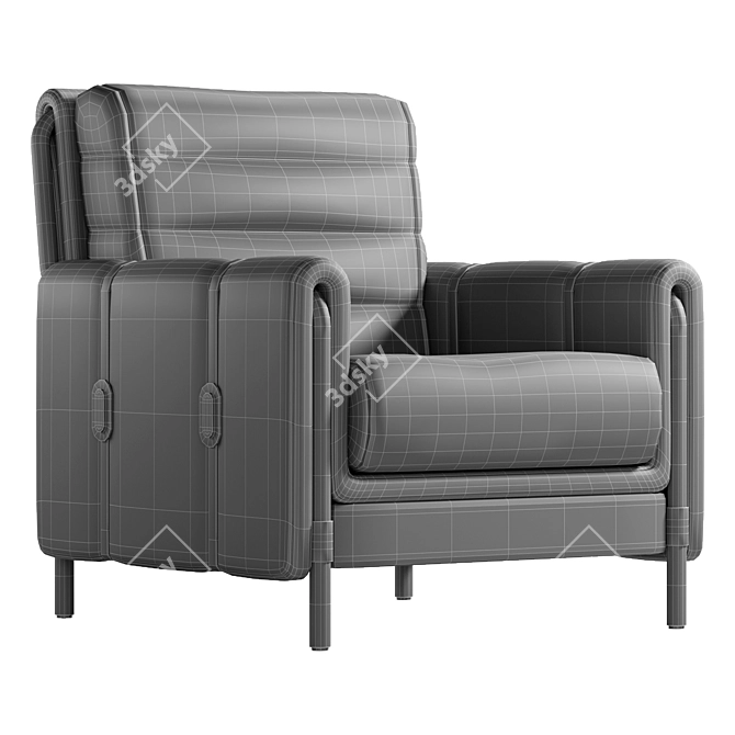 Modern Hunter Armchair Design 3D model image 4