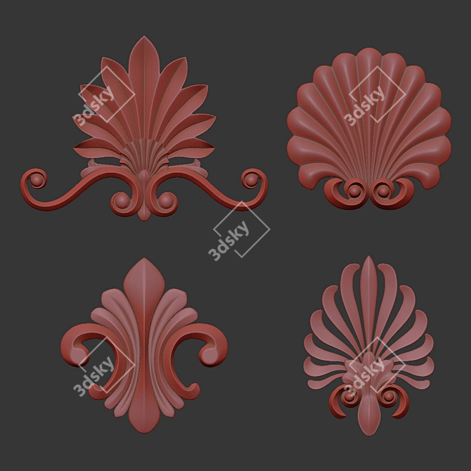 3D Max Rendered Ornament 28 3D model image 7