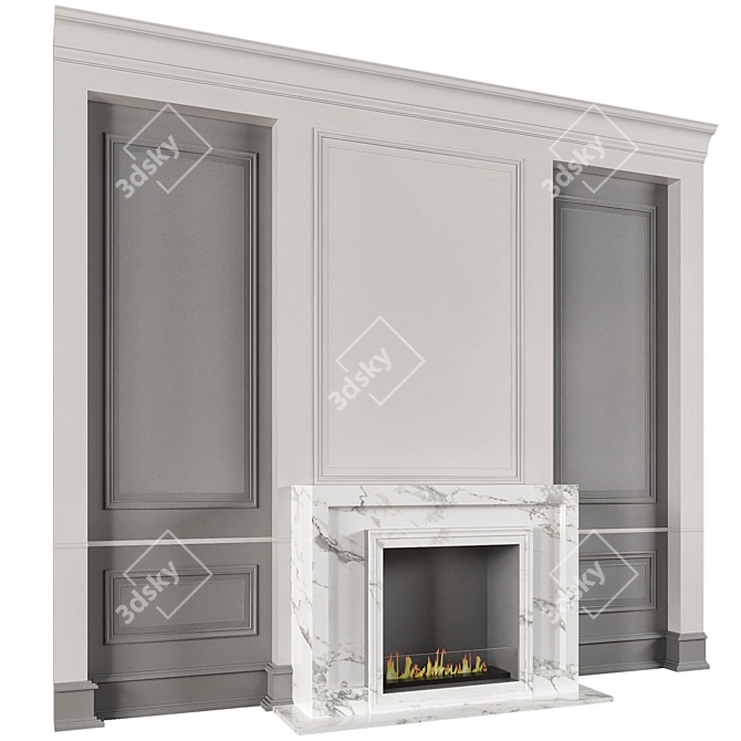  Virtual Fireplace No Plugins 3D model image 2