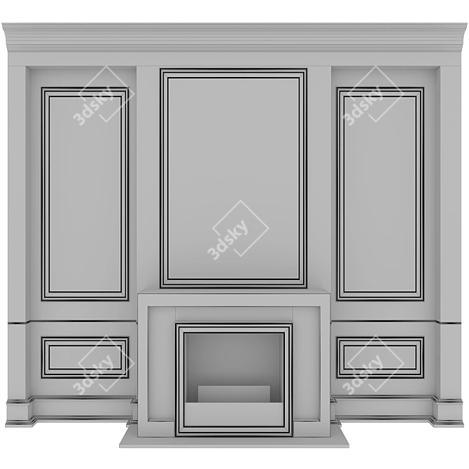  Virtual Fireplace No Plugins 3D model image 3