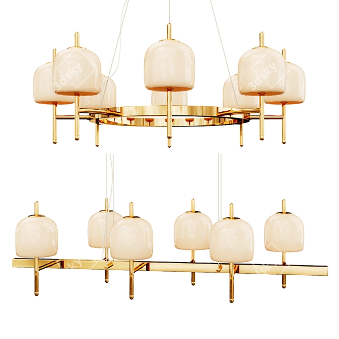 Elegant Darling Collection Pendant Lamp 3D model image 1