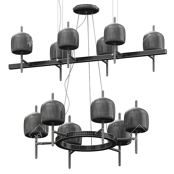 Elegant Darling Collection Pendant Lamp 3D model image 5