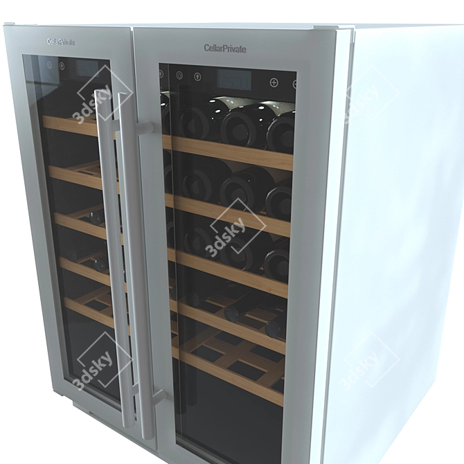 Dual Chamber Wine Fridge CP042-2TW 3D model image 2