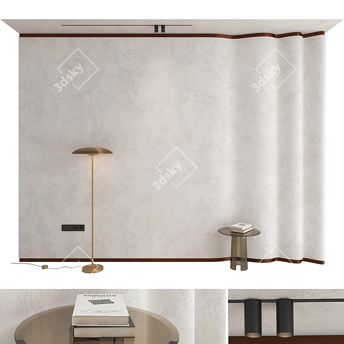 Decorative 3D Wall Panel Kit 3D model image 1