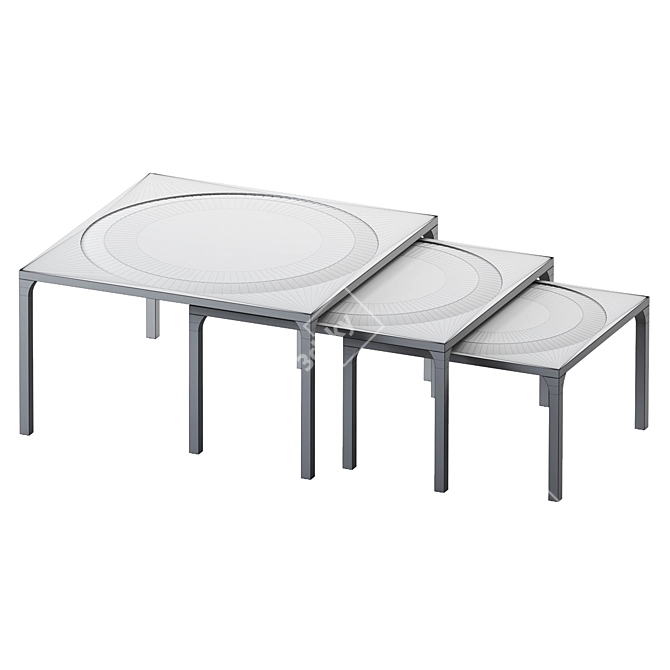 Modern VRay Coffee Table 3Ds 3D model image 3