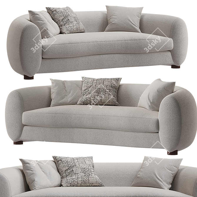 Elegant PERKINS 2014 Sofa Design 3D model image 1