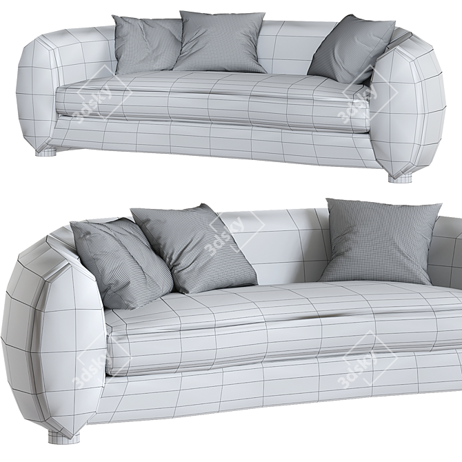 Elegant PERKINS 2014 Sofa Design 3D model image 4