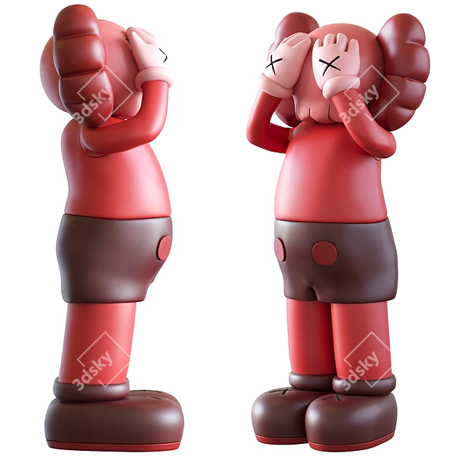  KAWS Holiday Sculpture Model for 3D Max 3D model image 2