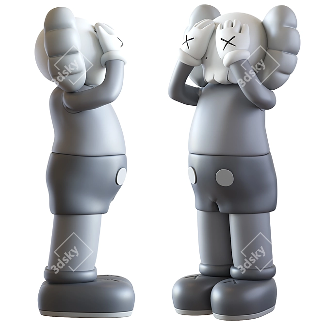  KAWS Holiday Sculpture Model for 3D Max 3D model image 4