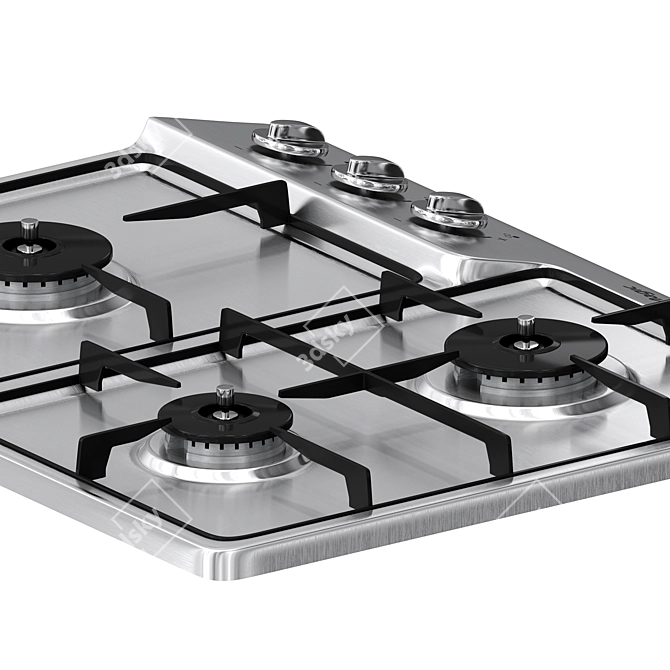 SK Magic Gas Cooktop Trio 3D model image 4