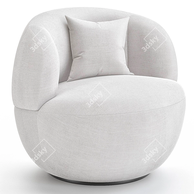 Liang Eimil Vitale Swivel Chair 3D model image 2