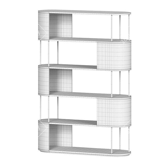 Modular Gae Bookcase by Carpanelli 3D model image 4