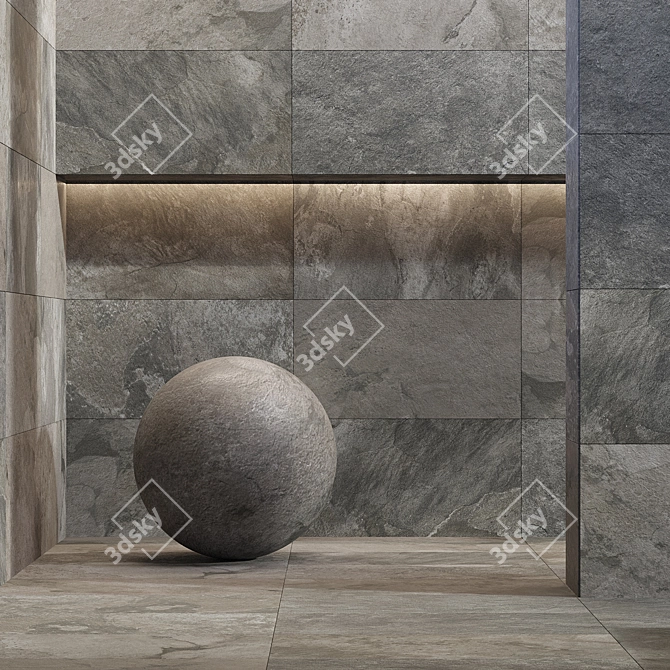 Slate Texture Bundle 4K 32Textures 3D model image 4