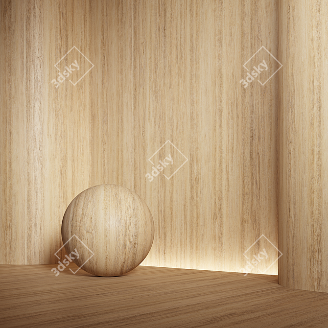  Seamless Wood Material Texture 3D model image 3