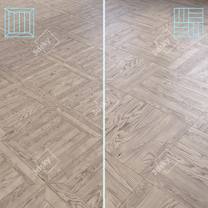 Wood Flooring 3D Model 3D model image 1