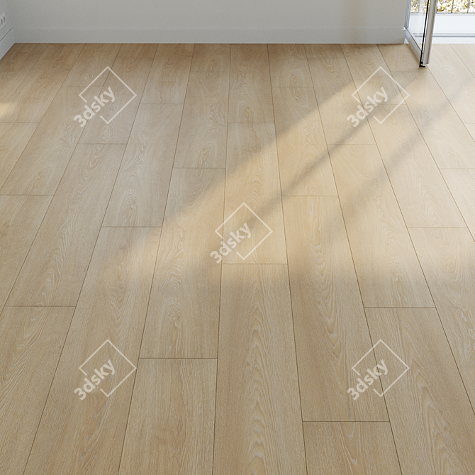 Premium Oak Parquet Texture Bundle 3D model image 6