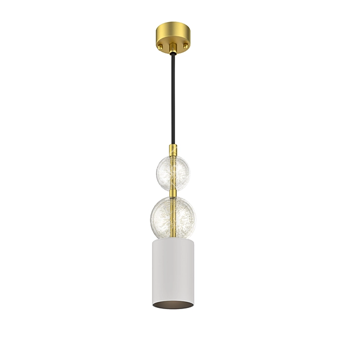 Modern Aluminum Pendant Light Fixture 3D model image 4