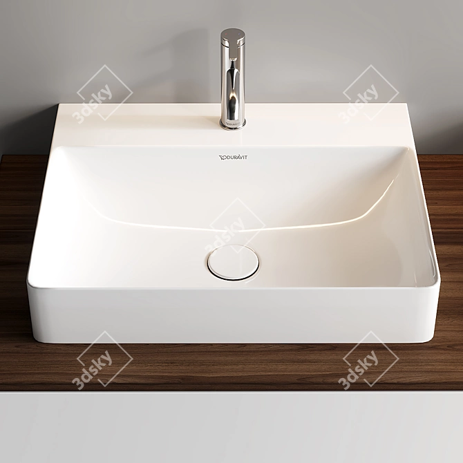 XSquare Double Vanity Set 3D model image 3