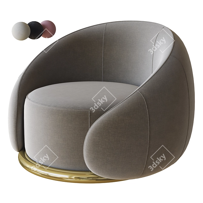 Ghidini Abbracci Armchair 3D Model 3D model image 1