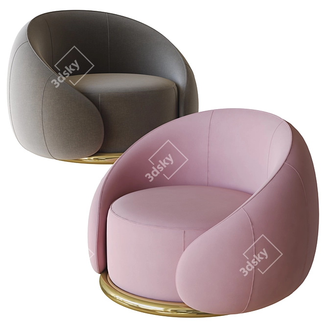 Ghidini Abbracci Armchair 3D Model 3D model image 3