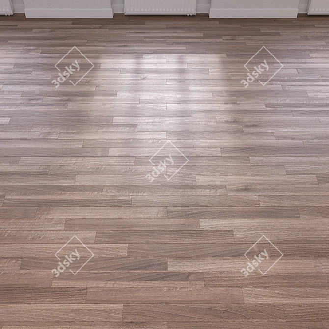 High-Quality 3D Wooden Flooring 3D model image 4