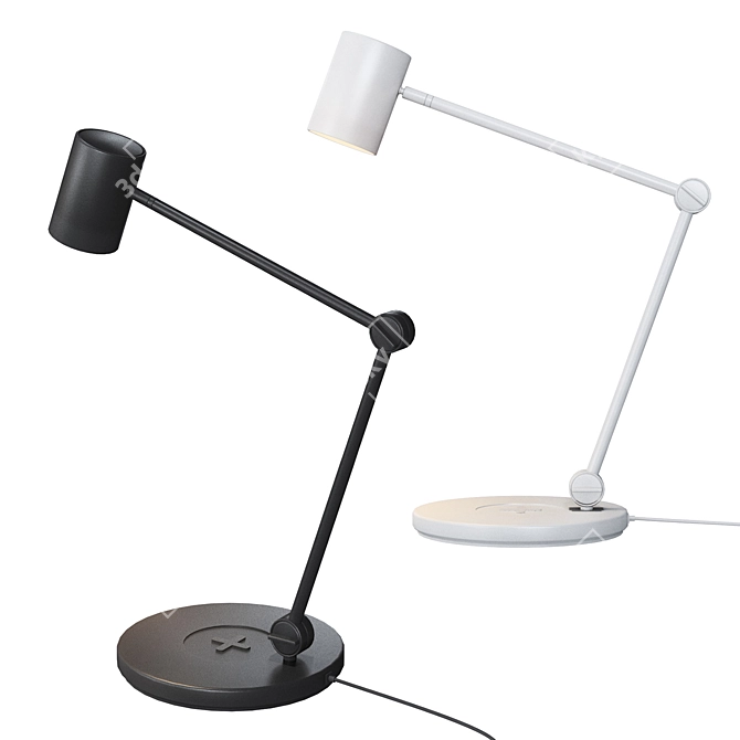 IKEA NYMÅNE Wireless Charging Desk Lamp 3D model image 3