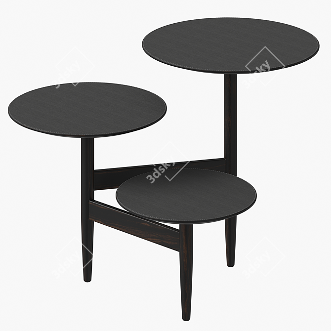 Stylish Hatton Side Table 3D model image 2