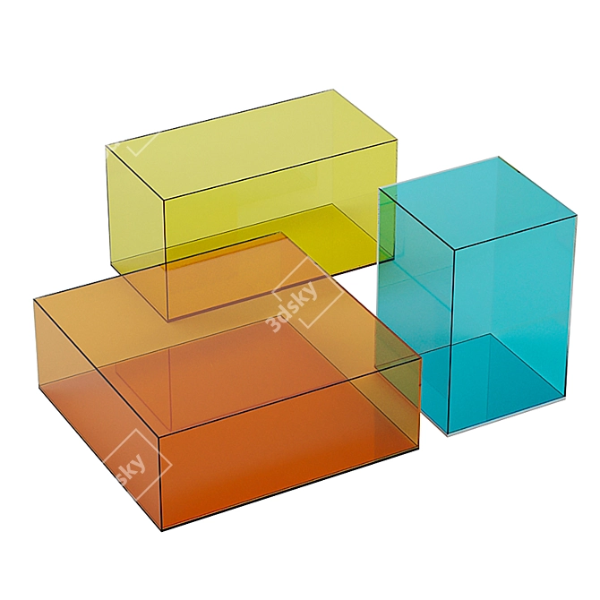 Donald Glas Italia Coffee Table 3D model image 3