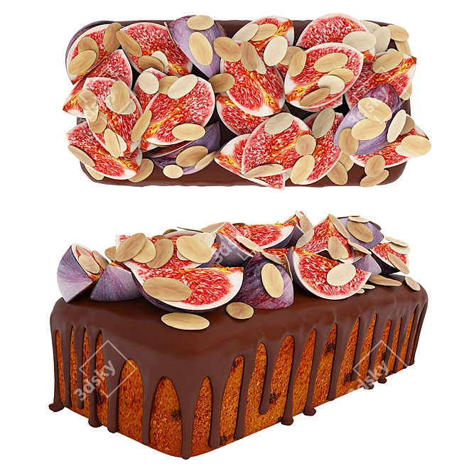 Fruit Berry Cake Set Collection 3D model image 2